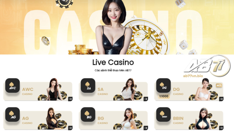 sảnh chơi casino AB77